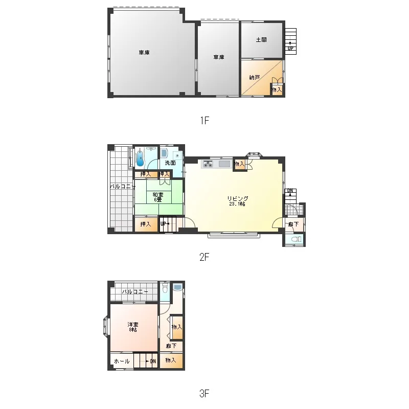 沼津市志下　中古戸建（ガレージ、小屋付）